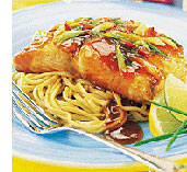 Marinated Salmon with Noodles