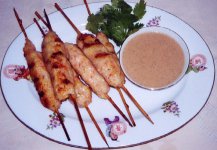 Grilled shrimp on stick