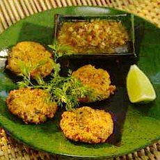 Thai Fish Cakes with Cucumber Dipping Sauce