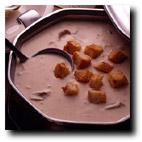 Yuletide Oyster Stew with Buttery Croutons